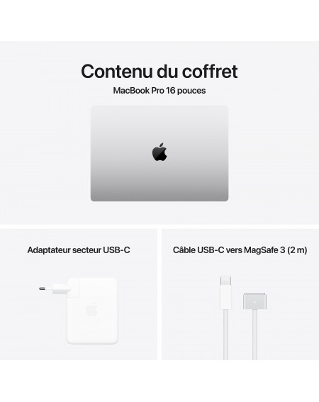 MacBook Pro 16 argent