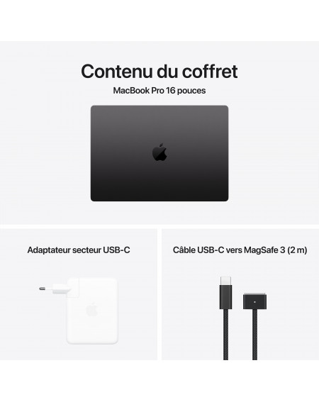 MacBook Pro 16 Noir sidéral