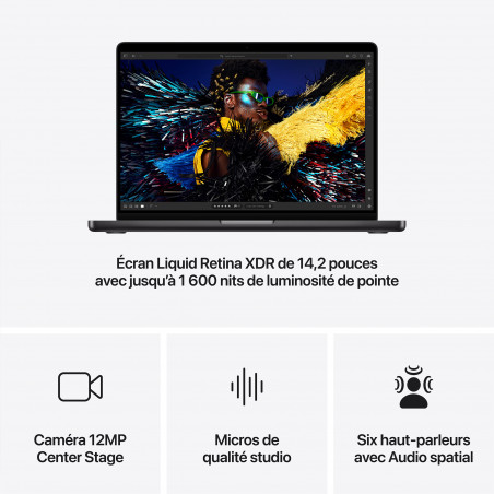 MacBook Pro 14 Noir sidéral