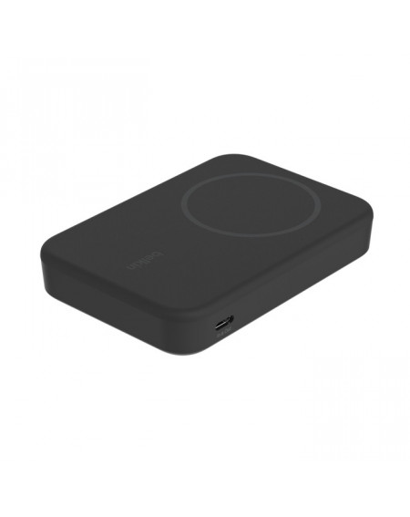 Banque d'énergie magnétique avec support Belkin 8000mAh induction Qi2 15W - Noire - compatible MagSafe