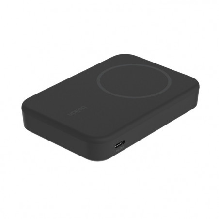 Banque d'énergie magnétique avec support Belkin 8000mAh induction Qi2 15W - Noire - compatible MagSafe