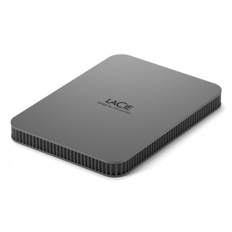 Disque pocket Lacie Mobile Drive Secure 2To USB-C - Gris sidéral