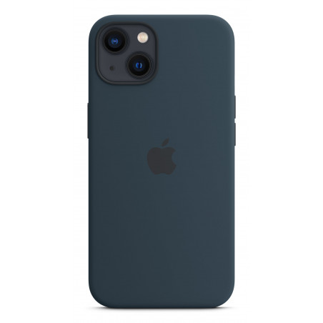 Housse coque Apple iPhone 13 Std en silicone avec MagSafe – Bleu abysse