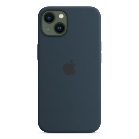 Housse coque Apple iPhone 13 Std en silicone avec MagSafe – Bleu abysse