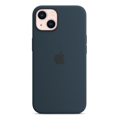 Housse coque Apple iPhone 13 Std en silicone avec MagSafe – Bleu abysse