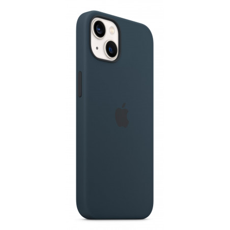 Housse coque Apple iPhone 13 Std en silicone avec MagSafe – Bleu abysse