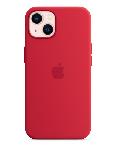 Housse coque Apple iPhone 13 Std en silicone avec MagSafe – Rouge