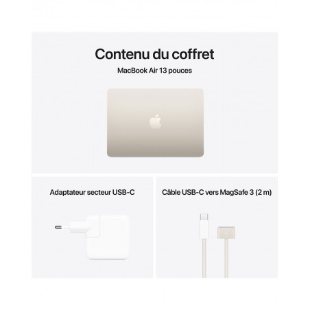 MacBook Air 13 M4 - Lumière Stellaire