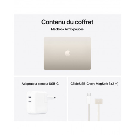 MacBook Air 15 M4 - Lumière stellaire