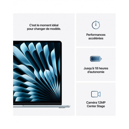 MacBook Air 15 M4 - Bleu ciel