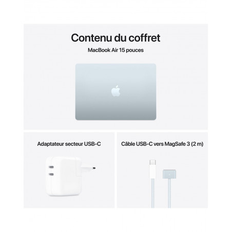 MacBook Air 15 M4 - Bleu ciel