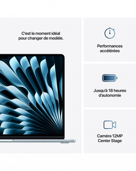 MacBook Air 15 M4 - Bleu ciel