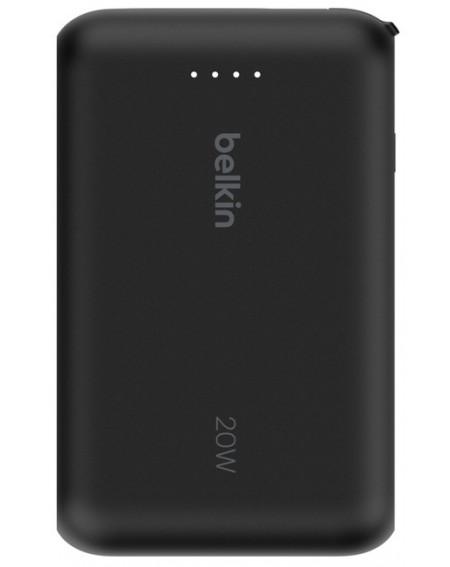 Banque d'énergie portable avec cable USB-C intégrés 10000mAh - Belkin - Noir