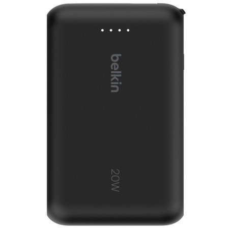 Banque d'énergie portable avec cable USB-C intégrés 10000mAh - Belkin - Noir