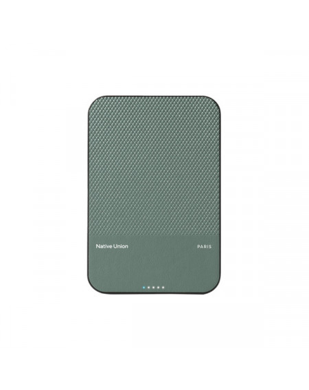 Banque d'énergie compatible MagSafe 5000 mAh - Native Union (Re)Classic - Vert ardoise