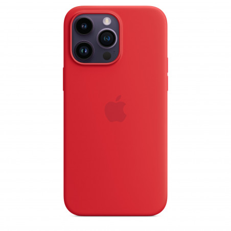 Housse coque Apple iPhone 14 Pro Max en silicone avec MagSafe - Rouge RED