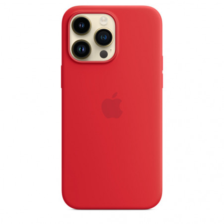 Housse coque Apple iPhone 14 Pro Max en silicone avec MagSafe - Rouge RED