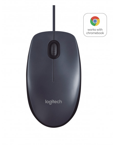 Logitech B100 - Souris - optique - 3 boutons - filaire - USB - noir