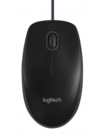 Logitech B100 - Souris - optique - 3 boutons - filaire - USB - noir