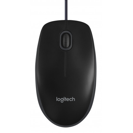 Logitech B100 - Souris - optique - 3 boutons - filaire - USB - noir