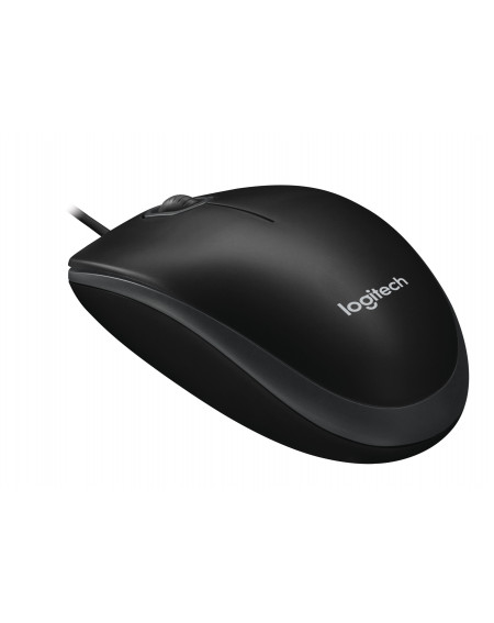 Logitech B100 - Souris - optique - 3 boutons - filaire - USB - noir