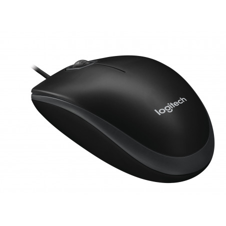 Logitech B100 - Souris - optique - 3 boutons - filaire - USB - noir