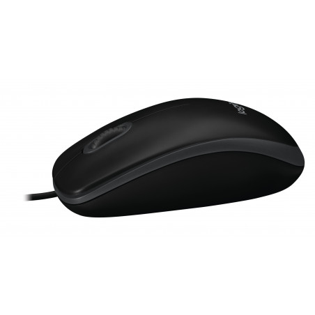 Logitech B100 - Souris - optique - 3 boutons - filaire - USB - noir