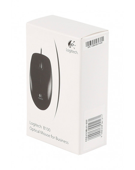 Logitech B100 - Souris - optique - 3 boutons - filaire - USB - noir