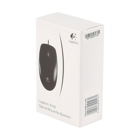 Logitech B100 - Souris - optique - 3 boutons - filaire - USB - noir