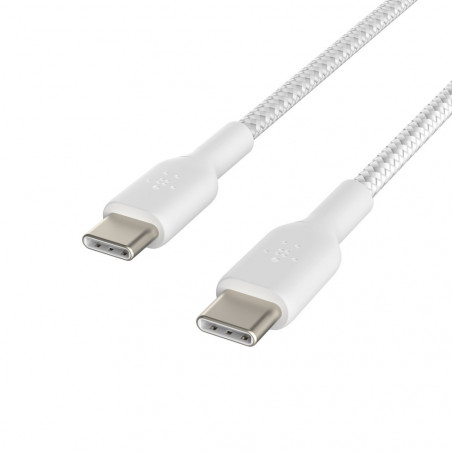 Belkin Câble tressé USB-C vers USB-C 1m blanc