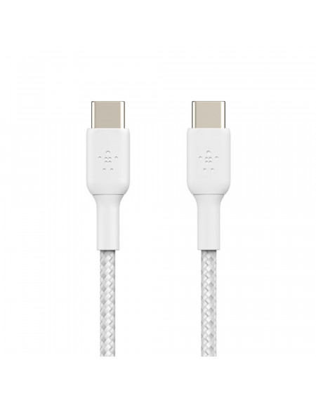 Belkin Câble tressé USB-C vers USB-C 1m blanc