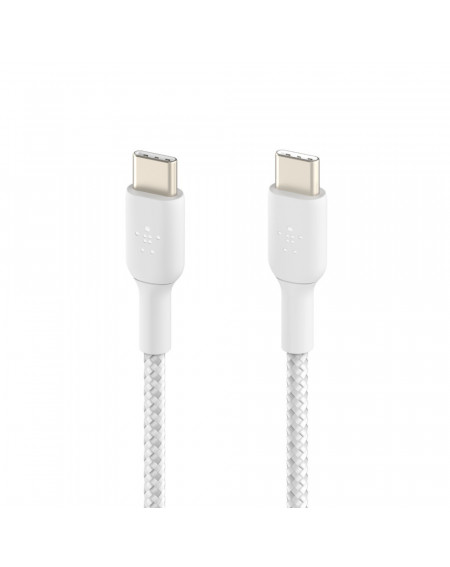 Belkin Câble tressé USB-C vers USB-C 1m blanc