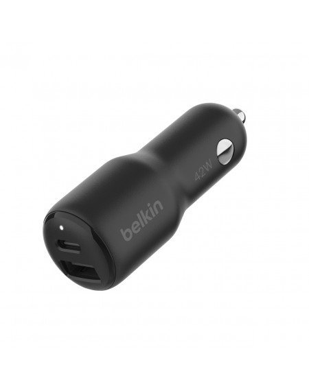 Chargeur Voiture Allume-cigare avec 1 USB-C (30W) et 1 USB-A (12W) de Belkin