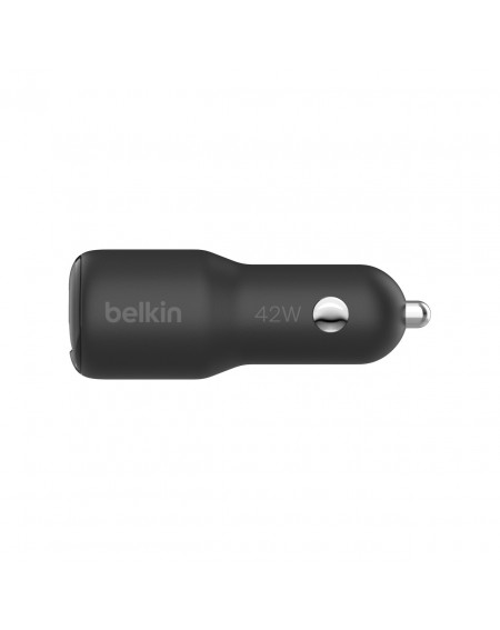 Chargeur Voiture Allume-cigare avec 1 USB-C (30W) et 1 USB-A (12W) de Belkin