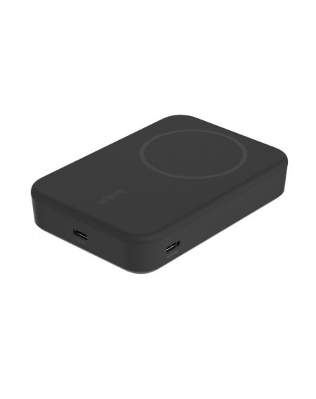 Banque d'énergie magnétique avec support Belkin 10000mAh induction Qi2 15W - Noire - compatible MagSafe