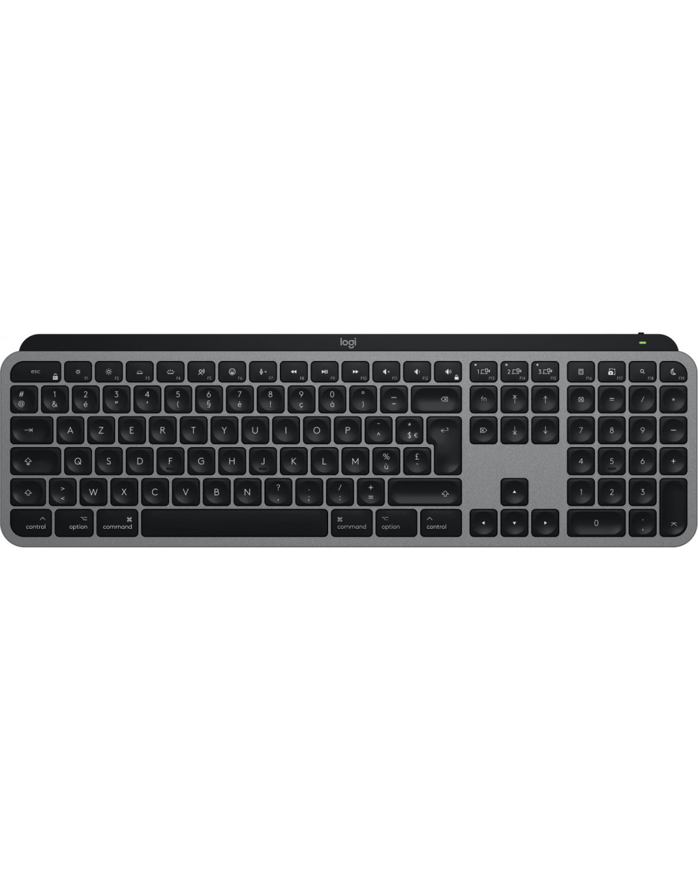 Clavier Bluetooth Logitech MX Keys S for Mac - Gris sidéral